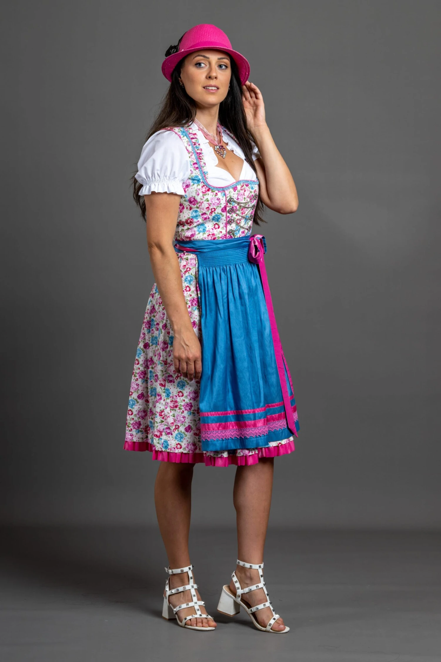 Dirndl " Bianca " In Türkis – Bild 6