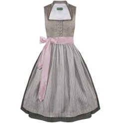 Midi Dirndl In Beige