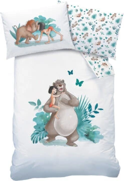 Wende-Kinderbettwäsche Das Dschungelbuch, 100 X 135 Cm