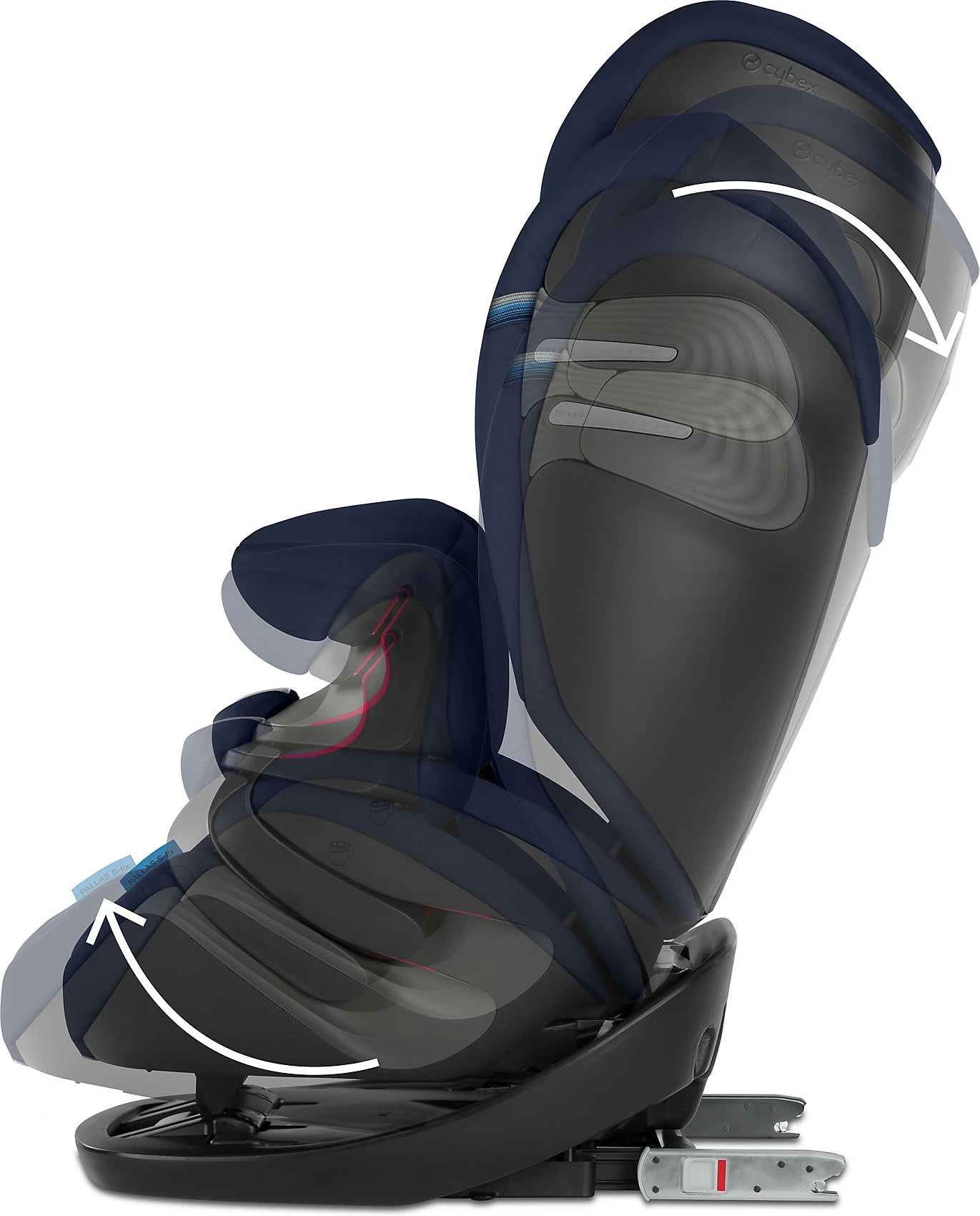 CYBEX Auto-Kindersitz Pallas S-Fix, Gold-Line, Granite Black – Bild 4
