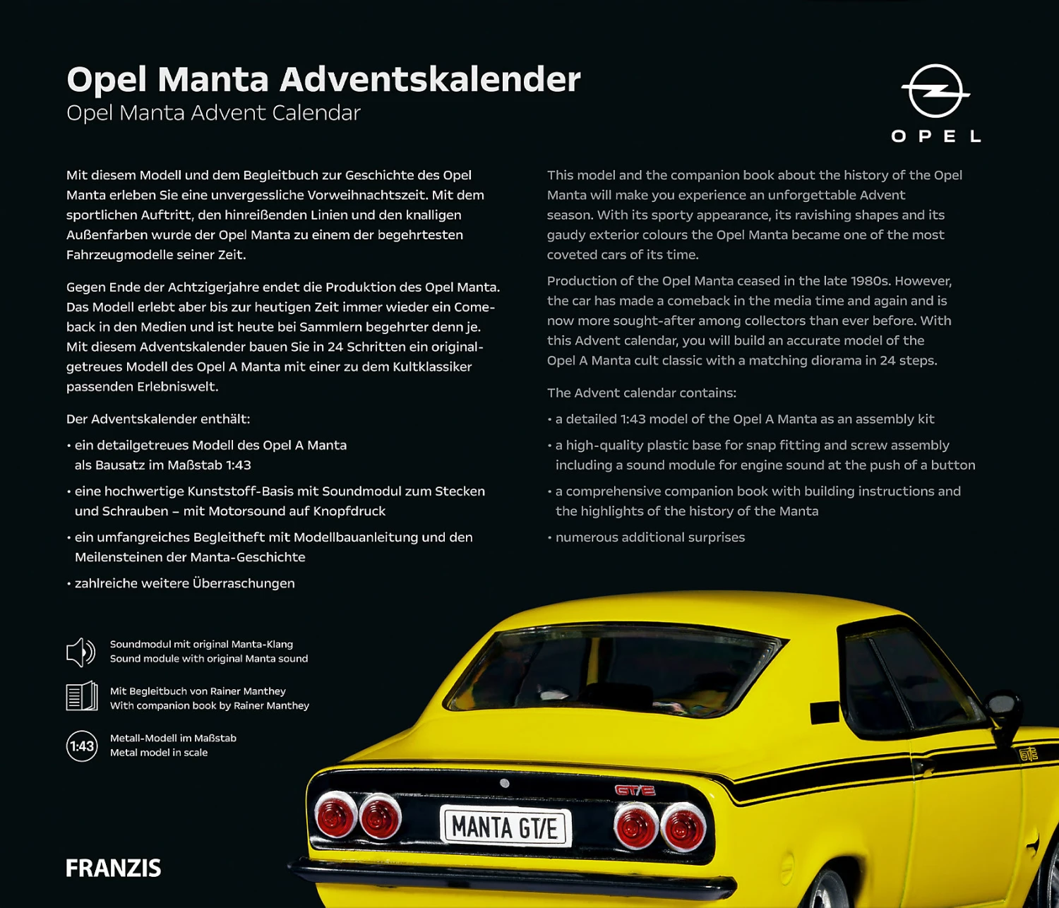 Adventskalender Opel Manta – Bild 4