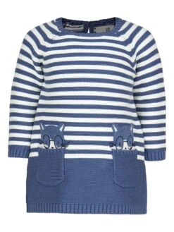 Strickkleid In Dunkelblau