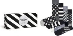 Happy Socks 4er Pack 4-pack Classic Black & White Socks Gift Set Socken