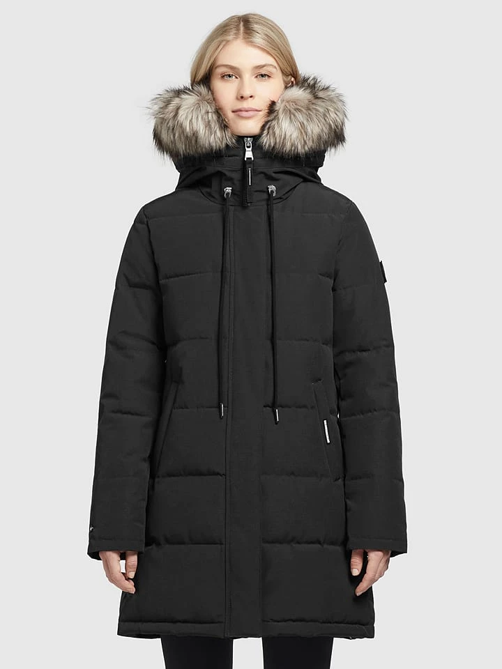 Khujo Wintermantel "Cloren" In Schwarz