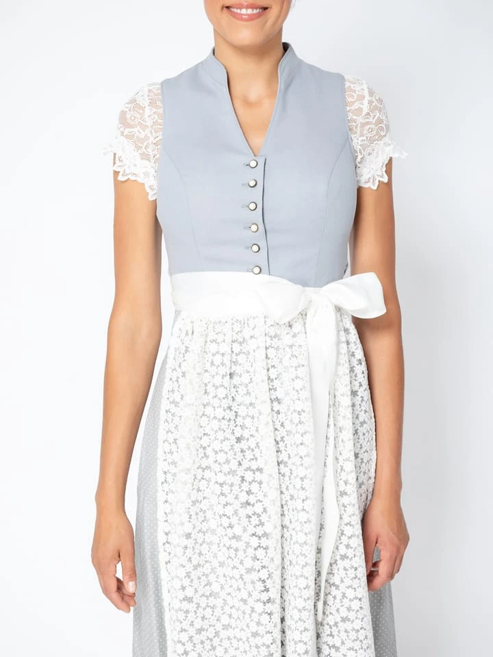 Dirndl "Xara" In Grau – Bild 3