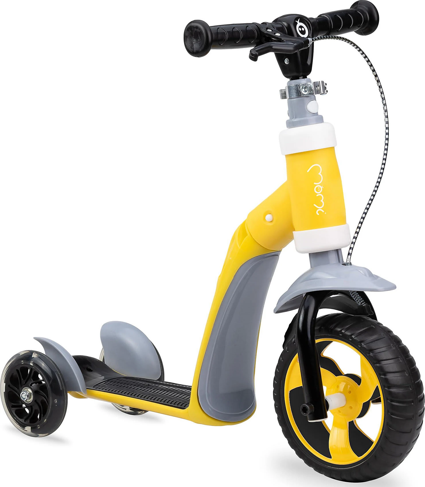 ELIOS 2 In 1 Laufrad Und Scooter, Gelb – Bild 2