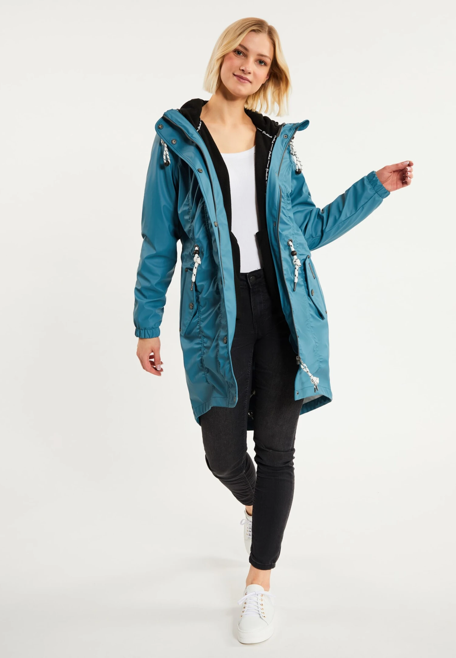 Schmuddelwedda 3-In-1 Regenmantel Altiplano In Jadeblau – Bild 2