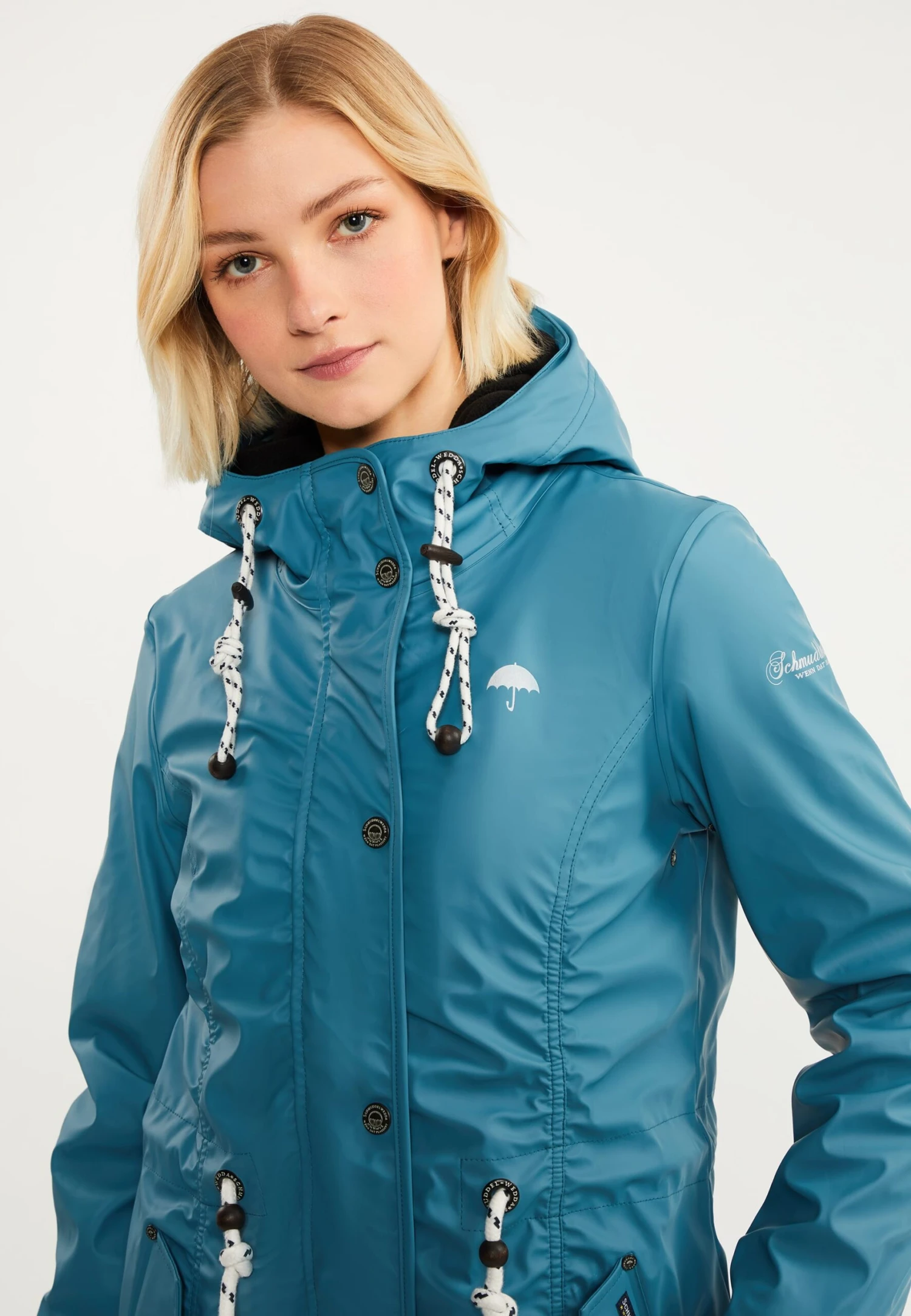 Schmuddelwedda 3-In-1 Regenmantel Altiplano In Jadeblau – Bild 5