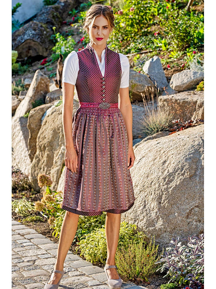Dirndl "Maelys" In Bordeaux – Bild 7