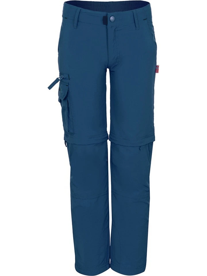 TROLLKIDS Zipp-Off-Trekkinghose "Oppland" - Slim Fit - In Dunkelblau