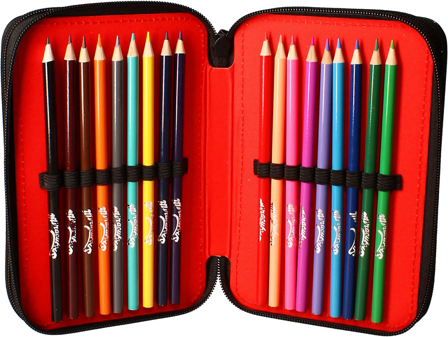 Doppel-Federmäppchen Miraculous Super Heroez, Befüllt, 9-tlg. – Bild 3